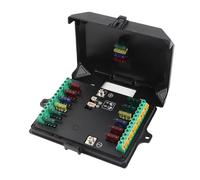 ZDETGU Pannello Interruttori RGB a 12 - Controller IP65 in Alluminio CNC per Camion, Barche, SUV - di Controllo Circuito Universale 12V/24V con Funzionamento One-Touch