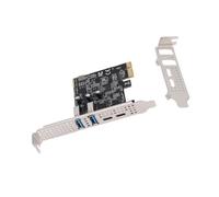 ZDETGU PCIE A USB 3.2 Card di Espansione Gen 1 5 Gbps Larghezza di Banda 2 Tipo C e 2 Tipo A Desktop PCI Express Adapter Support per