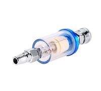 ZDETGU Pistola a Spruzzo Filtro Aria Separatore Acqua Olio Trappola umidità con Raccordi BSP 1/4" Trappola Acqua Trasparente per Verniciatura Priva di umidità