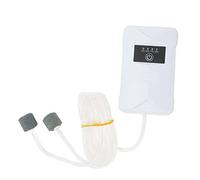 ZDETGU Pompa per Acquario Batteria Ricaricabile USB da 2400 MAh Pompa per Ossigeno Portatile per Pesci a Doppia Uscita per Interruzione dell'alimentazione di Pesca Funzionamento Silenzioso