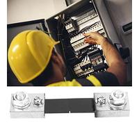 ZDETGU Resistore Shunt per Amperometro - Shunt AMP Corrente 50A/100A 75mV FL-2 Alta Precisione 05 per Misuratore Analogico Digitale Che Misura Grandi Correnti Fino a 10000A Strumento Compatto (100A)