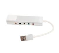 ZDETGU Scheda USB 7.1 Adattatore Surround Esterno a 5.1 con SPDIF Digitale per PC Laptop Gaming Studio di Registrazione Plug and Play