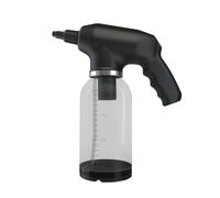 ZDETGU Schiuma Elettrica Portatile per Lavaggio Auto Spruzzatore Portatile 2 Litri con Ugello Grandangolare e Design a Bottiglia (BLACK)