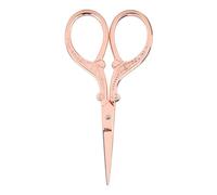 ZDETGU Scissori Ricami Antichi Piccole Cesoie per Cuciture Strumenti Artigianali a Croce Fai -da -te con Lama in Acciaio Inossidabile per Arte di Taglio della Carta (oro rosa)
