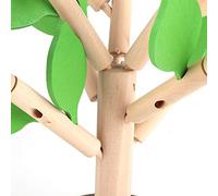 ZDETGU Set di Blocchi di Costruzione in Legno Set di Alberi Puzzle Fai-da-Te Giocattoli Assemblati in Legno 3D per Il Gioco (Stile Foglia Verde)