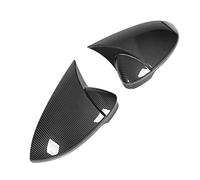 ZDETGU Specchietto Laterale con Clacson per MK8 VIII R GTD Dal 2020 in Poi, Coperture per Specchietti Retrovisori Esterni in Plastica ABS Nera Lucida con Nastro Adesivo (stile fibra di carbonio)