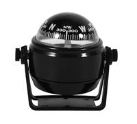 ZDETGU Strumento di Navigazione Marina con Staffa Voyager con Precisione per Barche, Auto e Camion Design ABS Guida Direzionale Affidabile per Viaggi Via Terra e Via Mare (BLACK)
