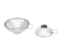 ZDETGU Tazza a Imbuto a Bocca Larga in Acciaio Inossidabile per l'inscatolamento Set da 2 Pezzi Extra Spessa per l'imbottigliamento di Semi di Soia Marmellata Olio Lucidatore a Specchio Facile