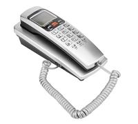 ZDETGU Telefono Fisso Fisso per Telefono con ID Chiamante FSK/DTMF Standard 30 Numeri Volume di Archiviazione Controllo Anti-jamming per la Casa Domestica (SILVER)
