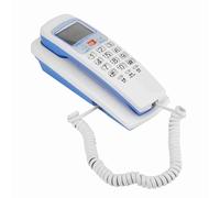 ZDETGU Telefono Fisso Fisso per Telefono con ID Chiamante FSK/DTMF Standard 30 Numeri Volume di Archiviazione Controllo Anti-jamming per la Casa Domestica (WHITE)