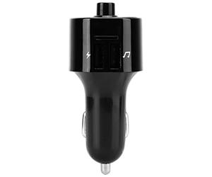 ZDETGU Trasmettitore Caricatore per Auto FM Wireless con Lettore MP3, Chiamata Manuale per Auto (BLACK)