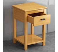 ZDFTGKM Comodino moderno, tavolino con cassetto portaoggetti e ripiano apribile, adatto per camera da letto, soggiorno, casa ufficio (giallo, 12,2 x 12,2 89,9 cm)