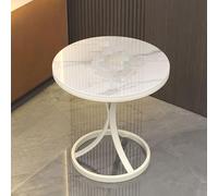 ZDFTGKM Tavolino centrale semplice e moderno, tavolini bianchi per soggiorno, tavolino da cocktail, piccolo tavolino da salotto, camera da letto (bianco, 60 cm)