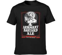 ZDFUXDSRA Arrogant Bastard Stone Brewing Co Ale You're Not Wthy Black Men T-Shirt Graphic Printed Top Unisex Tee