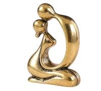 ZDHC Gold Lovers Statuetta in rame puro bacio coppia statua desktop arte astratta ornamenti per casa ufficio giardino Display decorativo da collezione artigianale