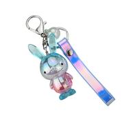 ZDHC Simpatico coniglietto portachiavi kawaii acrilico coniglio auto portachiavi accessori cartone animato animale zaino fascino ciondolo per donne ragazze, Azzurro, Etichettalia unica