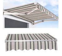 ZDHFFFUK Tenda da Sole Retrattile Manuale/elettrica di Ricambio in Tessuto Tenda da Sole Esterna Impermeabile Tessuto in Poliestere 280 g/m² per tettoia da Balcone, Personalizzabile (Dimensioni: 4x2,