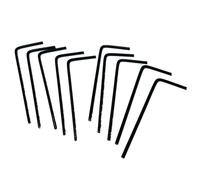 ZDingTech Set di 10 chiavi a brugola da 0,05 mm, chiave a brugola da 0,05 mm, chiave esagonale 0,050, chiave a brugola a forma di L, set di chiavi esagonali 050 con braccio lungo.