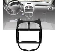 ZDJBFA Mascherina Autoradio 2-DIN per Peugeot 206 2004-2008, 9 inch, Cornice Autoradio Mascherina Telaio Adattatore Kit Montaggio Autoradio