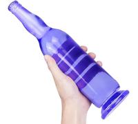 ZDJBFA Plug Anale per Sesso da 31 Cm con Ventosa, Dilatatore Dell'ano, Massaggio alla Prostata, Tappi Anali, Giocattoli Anali per Il Sesso,Lila