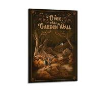 ZDKYSLA Poster da parete con immagine di anime, decorazione artistica da parete su tela, motivo: "Over the Garden", decorazione artistica da parete per soggiorno e camera da letto, 40 x 60 cm, con