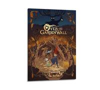 ZDKYSLA Poster da parete con immagine di anime, decorazione artistica da parete su tela, motivo: "Over the Garden", decorazione artistica da parete per salotto e camera da letto, 20 x 30 cm, con
