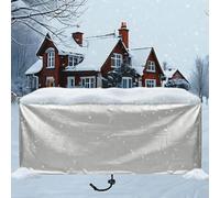 ZDLLDZ Telo Copri Tavolo da Giardino 300x300x90 cm Copertura Impermeabile Mobili Esterni, Tessuto Oxford 420D ad Alta Resistenza, Copritavolo Rettangolare Antivento per Patio e Terrazza, Argento