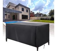 ZDLLDZ Telo Copridivano Impermeabile 180x125x85cm / LxPxA Copertura Mobili da Esterno Anti-uv Telo Copritavolo da Esterno 420D Oxford Copri Tavolo e Sedie da Esterno Antivento, Antipolvere - Nero