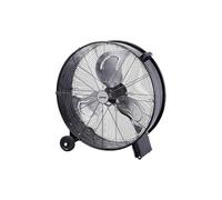 Zephir - ZDM60CM Ventilatore Industriale da Terra Professionale con Ruote Struttura Interamente in Metallo Superpotente Pala 60 cm Gabbia 3 velocità selezionabili Motore da 180W, Nero
