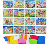 ZDNT Kit Mosaico Adesivo Fai Da Te per Bambini - 16 Pezzi Arte Appiccicoso, Pittura e Disegno - Sticker Adesivi per Mosaici