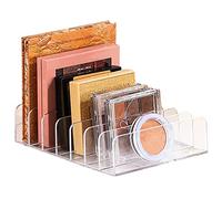 ZDNT Organizer per Palette Porta Trucchi Organizer Porta Palette Organizer per Cosmetici con 7 Scomparti Trasparente Organizer Portatrucchi Organizzatore per Ombretto Cosmetici Rossetto,Trasparente