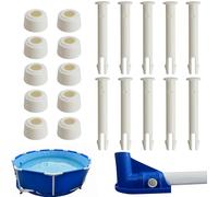 ZDNT Set di 10 perni di ricambio in plastica per piscina, per telaio e piscina, parti di ricambio per piscina Intex, parti di ricambio per piscina (7 cm)