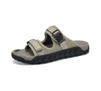 ZDOUXUAN Pantofole Sportive Da Uomo Cinturino Regolabile Punta Aperta Scarpe Da Spiaggia Estive Sandali Casual Per Escursioni A Piedi Viaggi Sull'acqua(Khaki,46 EU)