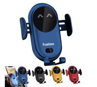 ZDOUXUAN Supporto Per Telefono Carroll Fashion, Supporto Per Telefono per Caricabatterie Wireless Auto Intelligente Carollfashion, Caricatore Del Supporto Del Telefono Cellulare Carollfashion(Blue)