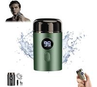 ZDOUXUAN Vishopee Mini Shaver, Vishopee Shaver, Vishopee Mini Portable Electric Shaver, Vishopee Razor, Vishopee Convenient Mini Shaver, Upgrade Pocket Shaver USB Mini Shavers for Men(Green)