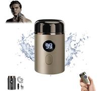 ZDOUXUAN Vishopee Mini Shaver, Vishopee Shaver, Vishopee Mini Portable Electric Shaver, Vishopee Razor, Vishopee Convenient Mini Shaver, Upgrade Pocket Shaver USB Mini Shavers for Men(Gold)