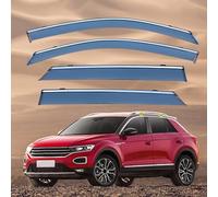 ZDPFDC Auto Deflettori d'Aria per VW T-ROC LWB MK1-A11 2018-2022 2023 2024, Anteriore E Posteriore Finestra Laterale Antiturbo Antivento Antipioggia Visiera