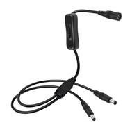 Zdprkqzvz Femmina a Doppio Maschio 5.5x2.1mm/5.5x2.5mm Cavo di Prolunga di Alimentazione Con 304 Pulsante di Commutazione Per Router Stampanti