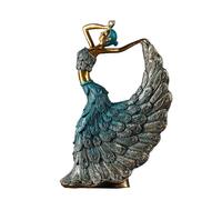 Zdprkqzvz Statua di ballerina di pavoni statuetta pavoni Decori Scultura Resine Pavoni Oggetto decorativo Centrotavola Decorazioni per la casa