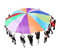 ZDQDMJ Paracadute Gioco di Team Building con Paracadute, Integrazione Sensoriale E Forza delle Braccia, attività per Festa All'aperto su Prato E Spiaggia