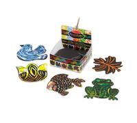 Melissa & Doug- Scratch Art-Nature Mini Notes Fogli di Disegni, Multicolore, 42042