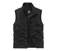 ZDSUHYIW Gilet senza maniche da uomo, per il tempo libero, da caccia, leggero, multifunzione, estivo, casual, per la caccia, il campeggio, il lavoro, traspirante, Nero , 3XL