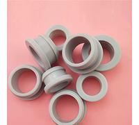 ZDUD Tappi for Fori in Gomma, 10 Pezzi da 2 mm a 30 mm in Gomma siliconica Grigia con Occhiello a Scatto, Tappi for Cavi di Protezione(Gris,A26mm(Hole21mm))