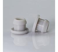 ZDUD Tappo for Fori in Gomma, 10 Pezzi Tappi for Fori in Gomma siliconica da 6,5 mm a 8 mm Tappo Tipo T Guarnizione a Scatto Tappi terminali di Chiusura Tappo di Tenuta(Gris,8mm(10pcs))