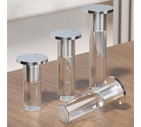 ZDUUONGY Gambe per mobili in acrilico, Confezione Da 4 Gambe for Mobili In Acrilico Trasparente Altezza 8-40 cm(Transparent a X 4pcs,Height 30cm)