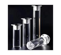 ZDUUONGY Gambe per mobili in acrilico, Confezione Da 4 Gambe for Mobili In Acrilico Trasparente Altezza 8-40 cm(Height 8cm)