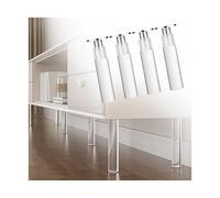 ZDUUONGY Gambe per mobili in acrilico, Confezione Da 4 Gambe for Mobili In Acrilico Trasparente Altezza Regolabile 8-40 cm(Height 18cm)