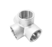 ZDVHOMCB 1/4in 3/8in 1/2in 3/4in 1in 1-1/4in 1-1/2in 2in BSPT Female 3 4 5 Ways Corner Cross 304 Stainless Steel Pipe Fitting Connector Water Gas(4 Ways,1/2 BSP)
