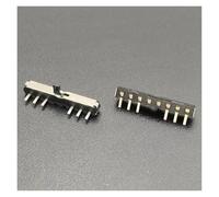 ZDVHOMCB 10pc 6-Pin 2-Speed Sliding Toggle Switch Power Snap Switch Push Transfer Key 17 * 2 * 2mm