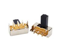 ZDVHOMCB 10pc SK-22F12 Horizontal Toggle Switch 5mm 2 Speed 6-Pin Double Row Side Pull Two Speed